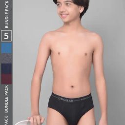 Dollar Bigboss Boys Multicolor Solid Briefs (Pack Of 5)-picture-46