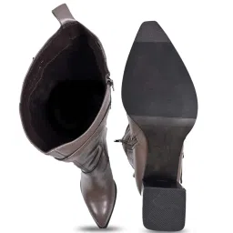 Ronnie Grey Women's Khaki Casual Booties image 4