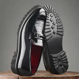 San Frissco Men's Black Formal Loafers-picture-23