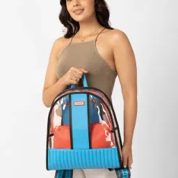 Caprese Cerulean Madonna Transparent Large Backpack-image-3