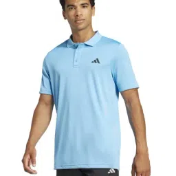 Adidas Blue Regular Fit Sports Polo-image-86