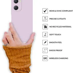 Sprig Back Cover for VIVO T3 LITE (Purple) image 4