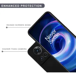 Sprig Liquid Silicone Back Cover for OnePlus 10R 5G (Black) image 4