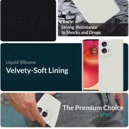 Sprig Back Cover for MOTOROLA EDGE 50 FUSION (Grey) image 4