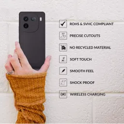 Sprig Back Cover for IQOO 12 (Black) image 4