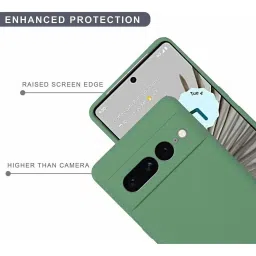 Sprig Liquid Silicone Back Cover for GOOGLE PIXEL 7 PRO (Green) image 4