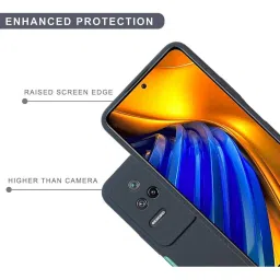 Sprig Liquid Silicone Back Cover for POCO F4 5G (Grey) image 4