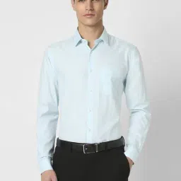 Peter England Blue Slim Fit Shirt-picture-29