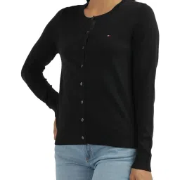 Tommy Hilfiger Black Regular Fit Cardigan image 4