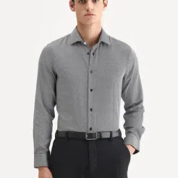 Rare Rabbit Black Cotton Checked Regular Fit Shirt-image-98