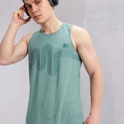 HRX by Hrithik Roshan Geometric Print Rapid-Dry Running Tank T-shirt-picture-37