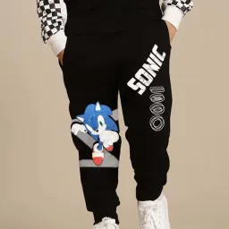 Kidsville Boys Black Character Based Jogger-image-17