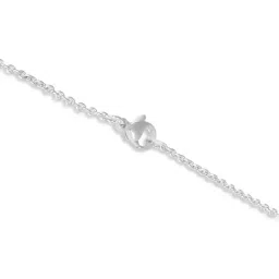 The Real Effect London Sonah Silver Detailed Design Pink Baguette Pendant image 4