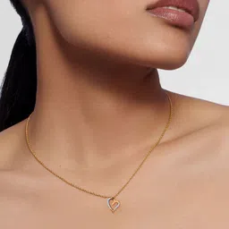 KISNA DIAMOND AND GOLD JEWELLERY 18KT Yellow Gold Diamond Pendent 0.9gm-picture-33