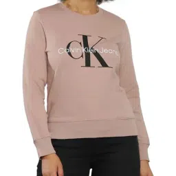 Calvin Klein Jeans Dark Blush Logo Regular Fit Sweatshirt-image-44