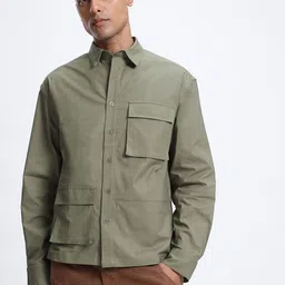 glitchez Utility Core Chest Pocket Detail Casual Shirt image 2