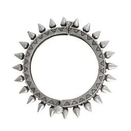 Teejh Ethnic  Sreeya Silver Oxidized Bangles for Women image 3