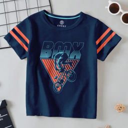 Codez Kids Navy Printed T-Shirt-picture-10