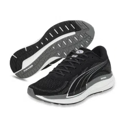 Puma Women's Magnify Nitro Knit Black Running Shoes image 4