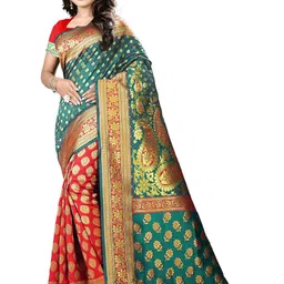 jayant creation Blue Art Silk Barasi Sarees image 1