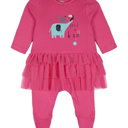mothercare Infant Girls Pink Printed Sleepsuit-picture-25