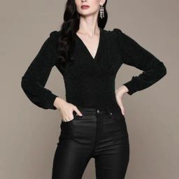 Label Ritu Kumar Emerald Green Body Suit-picture-10
