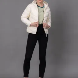 Red Tape Off White Hooded Jacket image 4