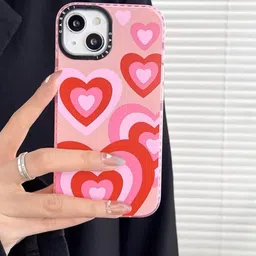 CASE CREATION iPhone 11 Heart Pink Love Impact Design Bumper Case Mobile Accessories image 5