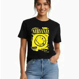 Freaks Women Printed Pure Cotton Bio Finish T-shirt image 4