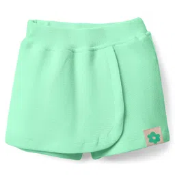 Little Kangaroos Cotton Woven Knee Length Skorts With Cactus Patch - Sea Green-image-17