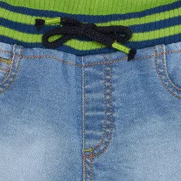 Pantaloons Baby Denim Woven Washed Shorts - Blue image 3