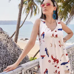 MILOST Print Fit & Flare Dress-picture-25