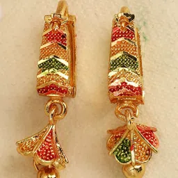 MODE MANIA Gold-Plated Contemporary Jhumkas-picture-28