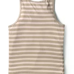 Bodycare Cotton Knit Sleeveless Vest With Surfing Print Pack Of 2 - Beige image 5