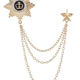 SYGA Men Stone-Studded Brooch-picture-30