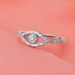 GIVA 925 Sterling Silver Zirconia Orb Ring Fixed Size For Women-image-34