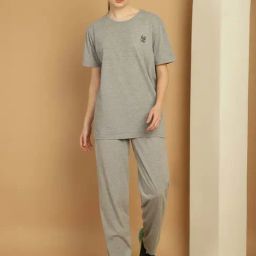 Vimal Jonney Grey Cotton Sports T-Shirt Track Pant Set-picture-32