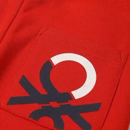 United Colors Of Benetton Red Regular Fit Printed Trackpants image 5