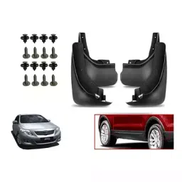 Auto Pearl Front and Rear Mud Guard For Toyota Corolla Altis 1.4 DG Diesel (Black) Set of 4 Pcs-image-80