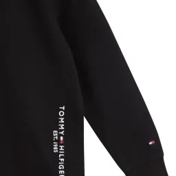 Tommy Hilfiger Kids Black Regular Fit Polo T-Shirt image 4