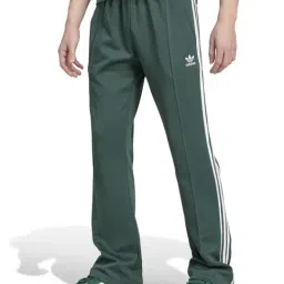 Adidas Originals Green Regular Fit Striped Sports Trackpants-picture-19