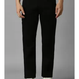 Louis Philippe Black Cotton Regular Fit Jeans-picture-28
