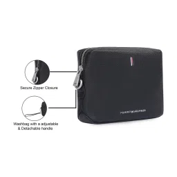 TOMMY HILFIGER Langley Black Textured Pouch image 4