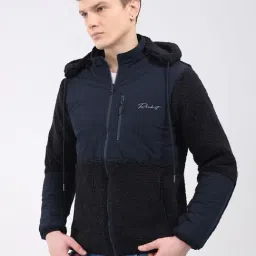 Rock.It Navy Regular Fit Hoodie image 3