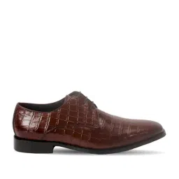 Pavers England Men's Cognac Derby Shoes-picture-27