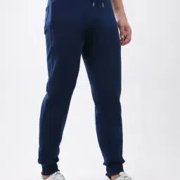 Monte Carlo Blue Solid Regular Fit Joggers image 3