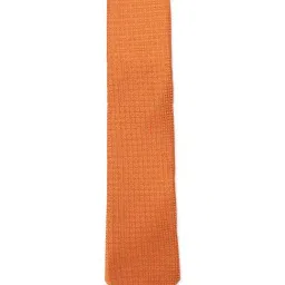 Louis Philippe Orange Embroidered Tie-picture-8