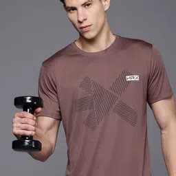 HRX by Hrithik Roshan Brand Logo Rapid-Dry Training T-shirt-picture-47