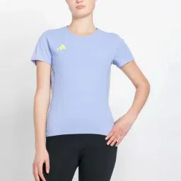 adidas Blue Plain Sports T-Shirt-image-60