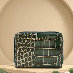 Caprese Faux leather Green Women Wallet-picture-10